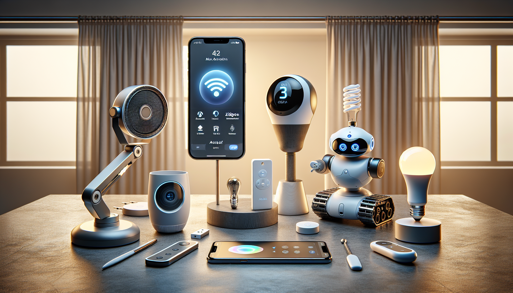 Revolutionize Your Home with AuraOfTech's Cutting-Edge Smart Automation lineup: Smart Curtains, Dimmable Bulbs, and Universal Remote Control