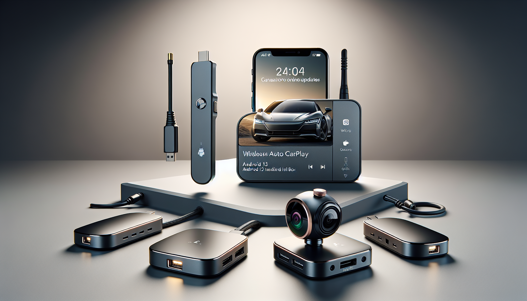 The Top-Rated Car Devices of 2025: Wireless Android Auto & Carplay Adapter, AI Box, ProWire+ Wireless CarPlay Dongle, Portable 1080P HD Mini Camera - AuraOfTech