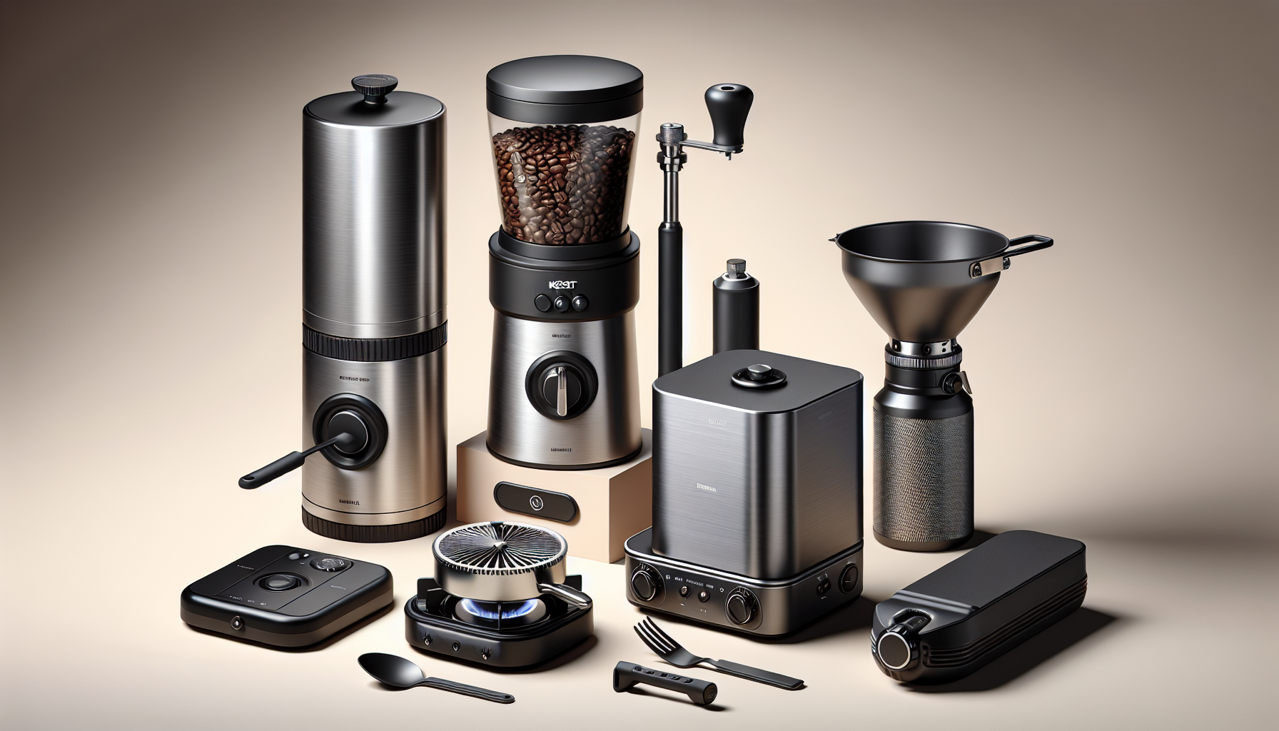The Ultimate Smart Kitchen Essentials for 2025: Top-Rated Electric Coffee Grinder, Wireless Food Chopper, and Dual Fuel Camping Stove by AuraOfTech