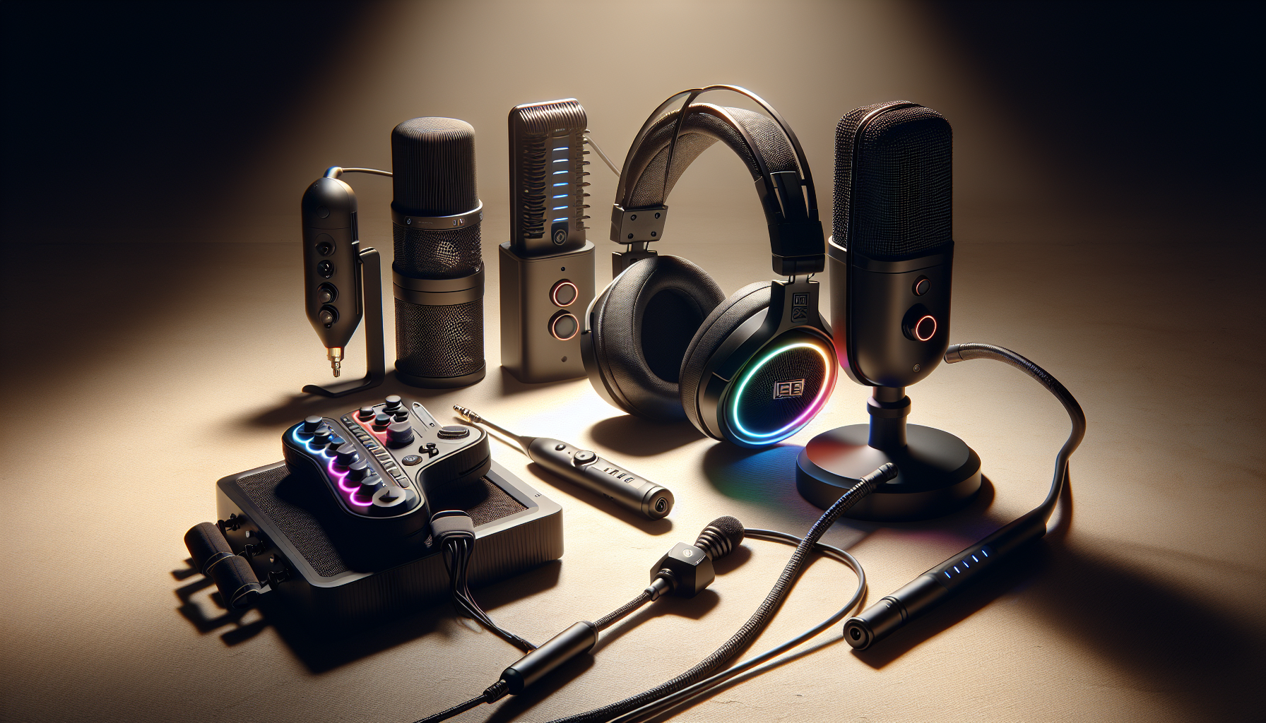 Top 3 Smart Audio Essentials for 2025: Revolutionary Gaming Headphones, Superior Sound On-Ear Headphones, and 5-in-1 Wireless Karaoke Microphone with LED Lights by AuraOfTech!