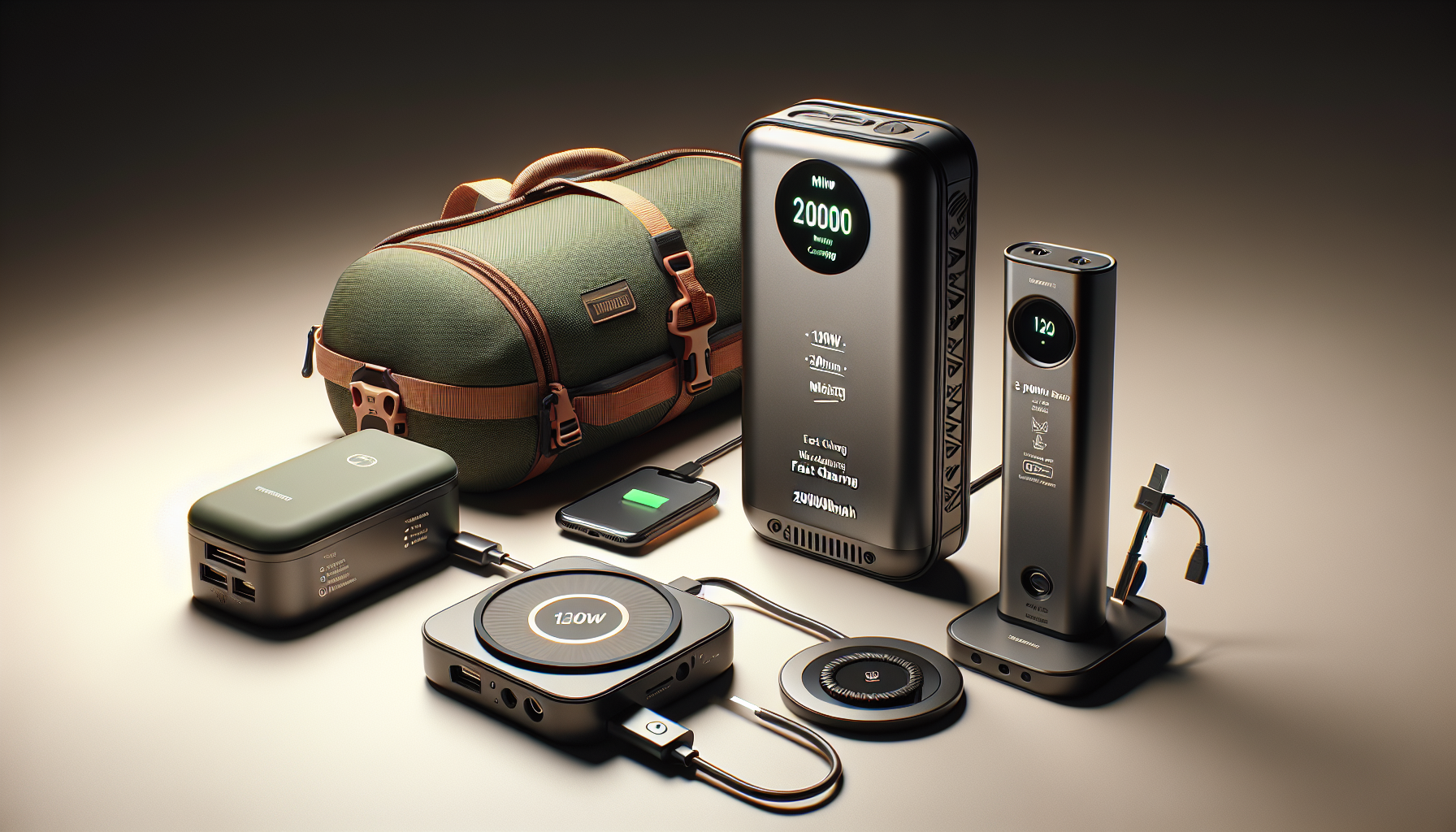Top 3 Smart Camping Gadgets for 2025: 120W Power Bank, 50000mAh Mini Power Bank, 3-in-1 Fast Wireless Charger Stand by AuraOfTech