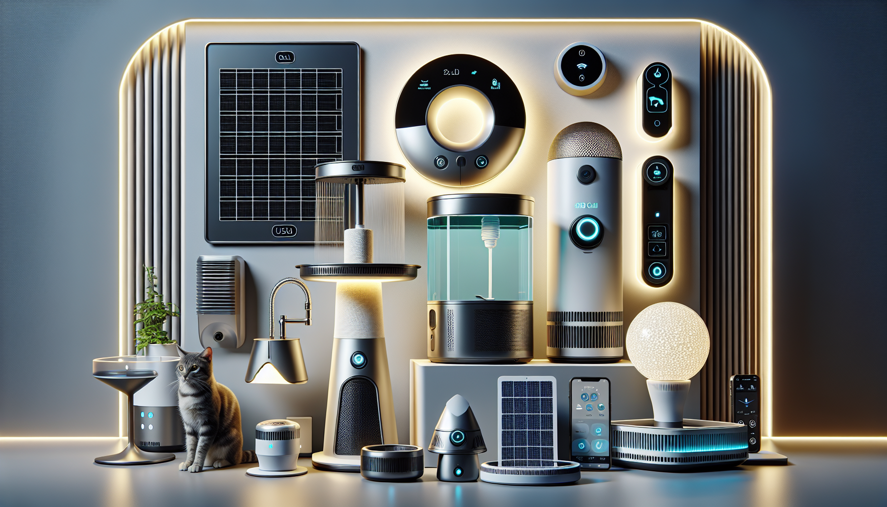 Top 3 Smart Home Automation Picks for 2025: USB Cat Water Fountain, Zigbee Smart Curtain Motor, Solar Motion Sensor Light - AuraOfTech