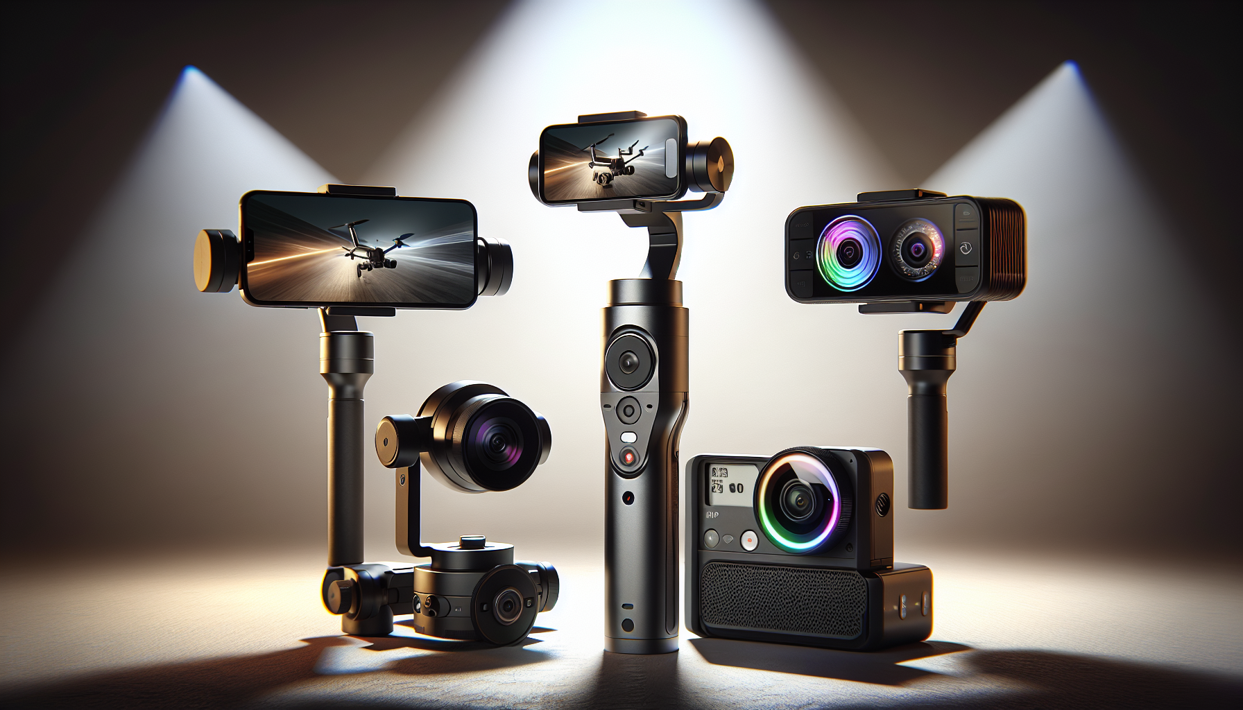 Top 3 Tech Innovations for 2025: 3-Axis Smartphone Gimbal, 6K Dual Screen Cam, Color Night Vision Bullet Cam