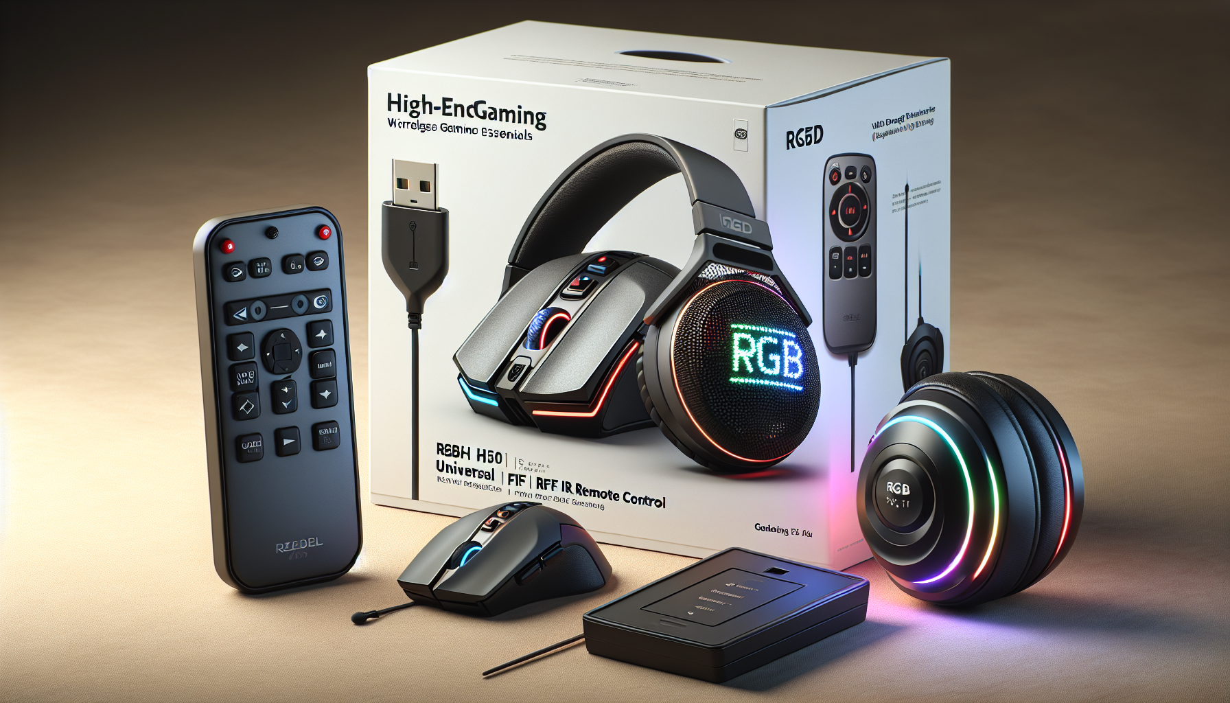 Top-Rated 2025 Gaming Essentials: AuraOfTech's Wireless Rechargeable Mouse, Universal Tuya Remote, & RGB H510 Zeus X Headset!