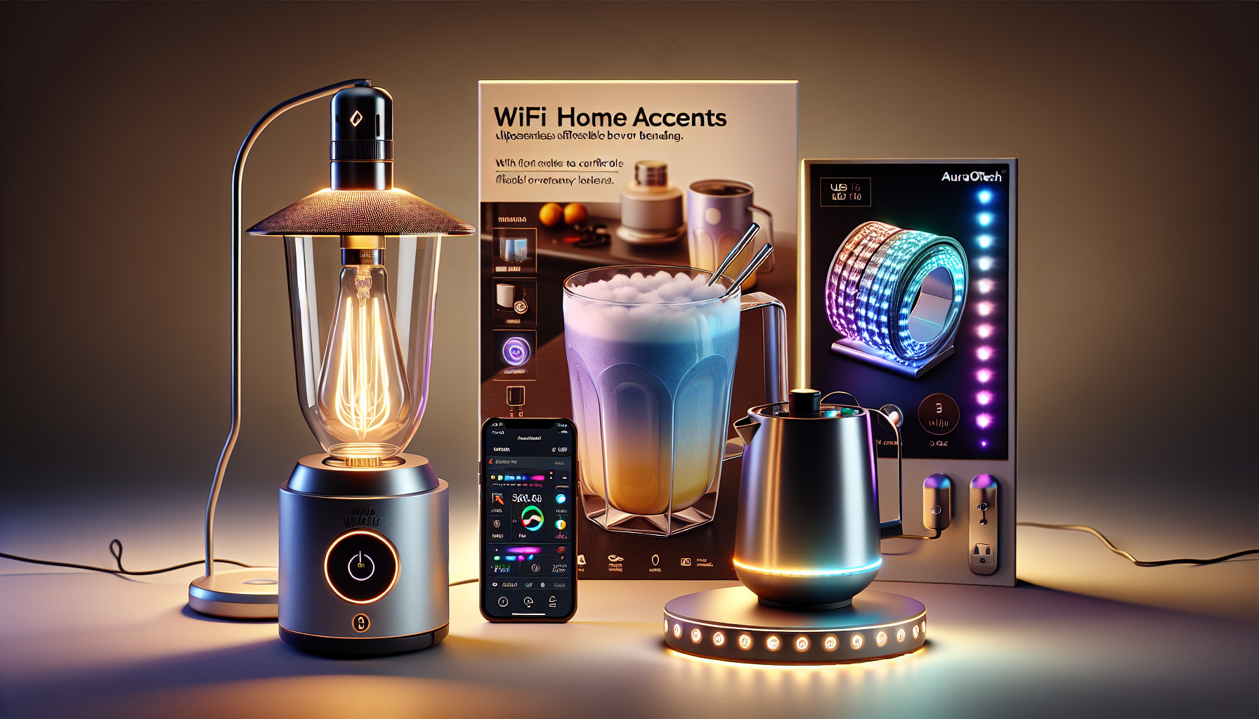 Transform Your Home into a Sensory Oasis: Illuminate, Mix, and Decorate with AuraOfTech's Innovative Home Accents!
