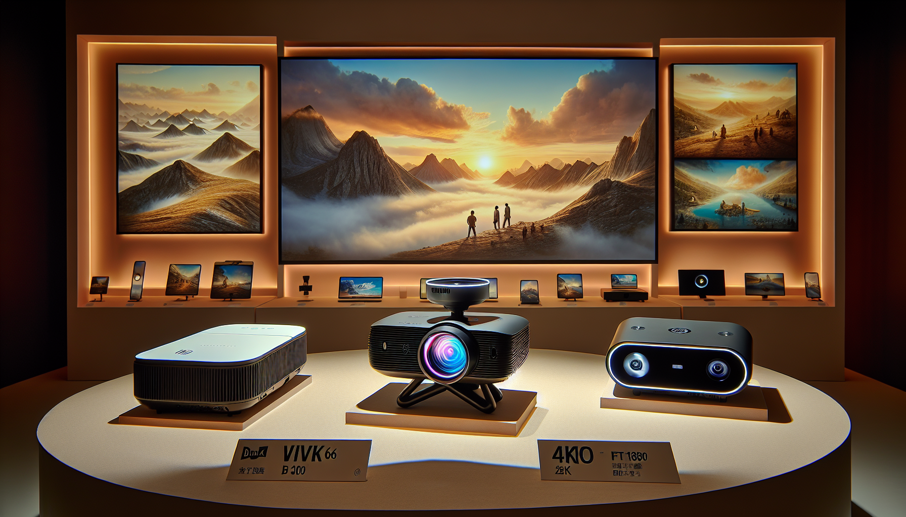 Transform Your Viewing Experience: Unleash 4K Brilliance Anywhere with AuraOfTech's Innovative Portable Projectors