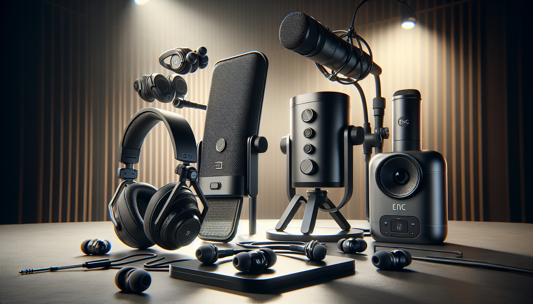 Unleash Your Sound Sanctuary: Elevate Your Audio Experience with 2024 OWS Earhook Sports Headset, Bluetooth 5.3 TWS Earbuds, Pro USB Condenser Microphone, and ENC Wireless Earbuds from AuraOfTech!