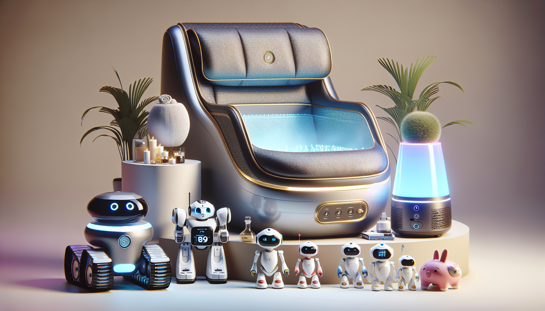 Unlock the Ultimate Relaxation with AuraOfTech's Elite Foot Spa, Mini RC Robot, and SereneFlame Humidifier: Elevate Your Everyday Bliss Now!